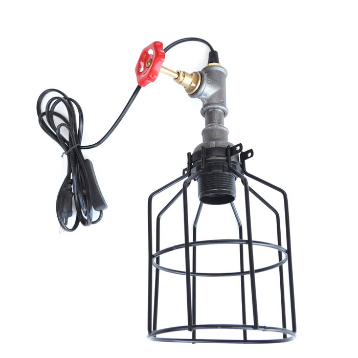 Opviq Lámpara de mesa Pp116 de estilo industrial en negro y plata Opviq Lámpara de mesa Pp116 de estilo industrial en negro y plata